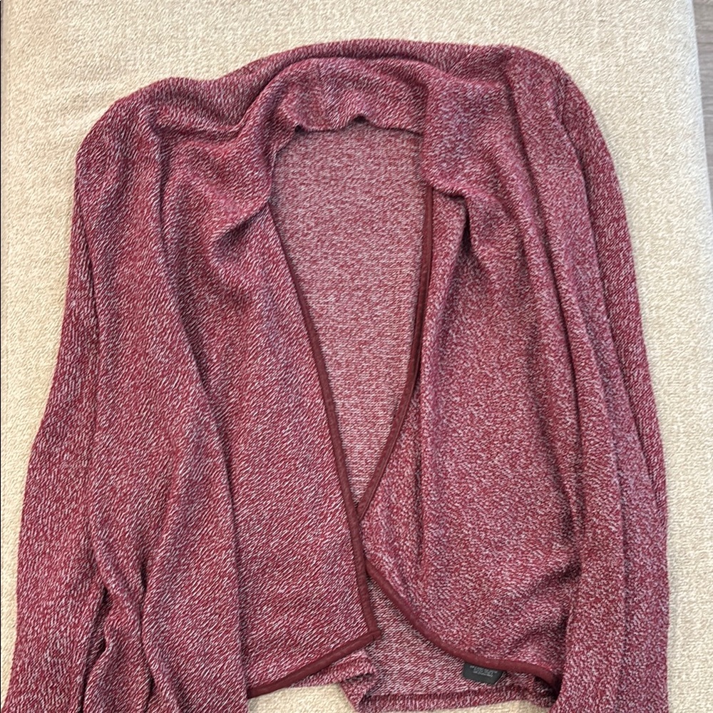 2B Bebe Red Open-Front Cardigan Sweater